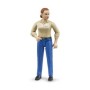 Bruder figurina femeie cu pantaloni albastri